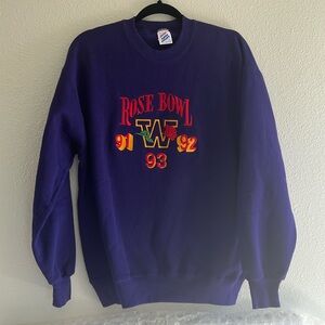 Vintage 1990’s UW Rose Bowl crewneck sweatshirt, unisex, size Large